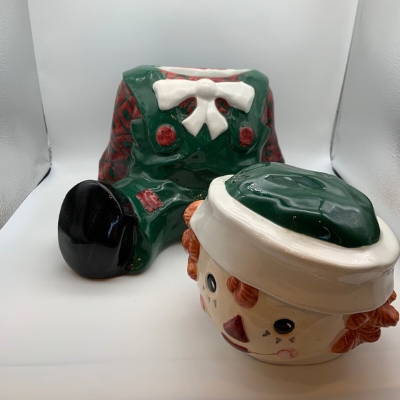 Vintage Raggedy Andy 1998 Sakura Snowden Friends Ceramic Cookie Jar - Picture 4 of 14